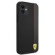 Ferrari iPhone 12 mini vāciņš On Track Carbon Stripe, melns