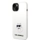 Karl Lagerfeld Silicone Choupette Case for iPhone 14 Plus / 15 Plus - White