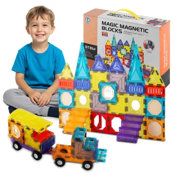 Attīstošais magnētiskais konstruktors Ricokids RK-782, 71 detaļa