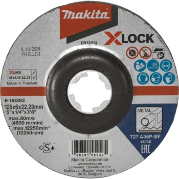 Makita E-00393 slīpdisks metālam 125 x 6 mm X-LOCK