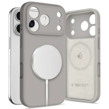 Tech-Protect iPhone 17 Pro vāciņš Silicone MagSafe, pelēks