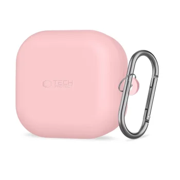 Tech-Protect Silicone Hook Case for Samsung Galaxy Buds 4 / Buds 4 Pro, Black
