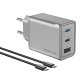 Сетевое зарядное устройство GaN EcoFlow RAPID 65W 3 порта