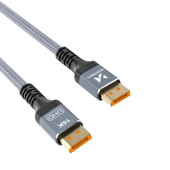 Wozinsky WPS-16AYL3S DisplayPort 2.1 Cable VESA Certified 80 Gb/s 16K@60Hz 8K@120Hz 4K@240Hz HDR HDCP DSC 3m - Black