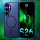 Чехол 3mk Smoke MagCase для Samsung Galaxy S26, темно-синий