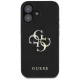 Guess Grained Big 4G Logo Small Classic Logo vāciņš iPhone 16, melns