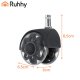 Колесики для офисного кресла Ruhhy 00026294, 11x22 мм, 5 шт., черные