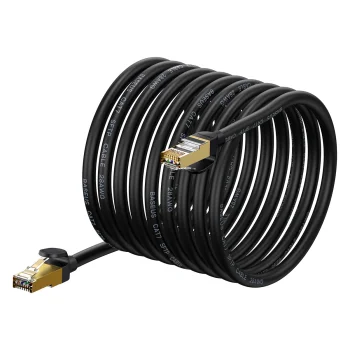 Baseus Speed Seven tīkla kabelis RJ45 10Gbps 15m melns (WKJS010801) | Network Cable Black