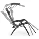 MultiGarden Garden and Beach Lounger with Adjustable Backrest and Canopy, Grey