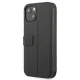 Кожаный чехол-книжка BMW Signature для iPhone 13 mini, черный