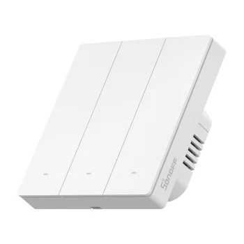 Viedais Sienas Slēdzis Sonoff ZBM5-3C-86W 3 Kanāli Zigbee