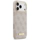 Чехол Guess 4G Logo Plate MagSafe для iPhone 17 Pro Max — розовый