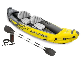 Intex Explorer K2 Inflatable Kayak with Oars and Pump, 312 x 91 x 51 cm