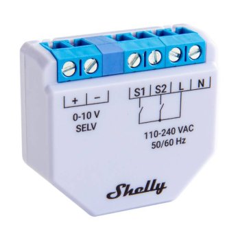 Shelly Plus 0-10V Smart Light Dimmer, WiFi/Bluetooth