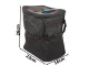 Car Mini Trash Can / Organizer with LED Light, Black