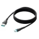 Joyroom SA32-AC6 100W USB-A uz USB-C kabelis, 1m, melns