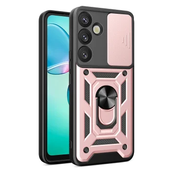 Hybrid Armor Camshield vāciņš Samsung Galaxy S25+ tālrunim, Rozā