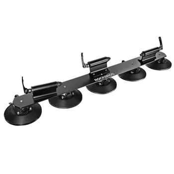 Velosipēdu jumta bagāžnieks Rockbros XP1003 ar vakuuma piesūcekņiem 3 velosipēdiem, melns
