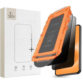 Tech-Protect Quick Set Spy+ privātuma aizsargstikls Samsung Galaxy A18 4G/5G, 2 gab.
