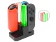 Joy-Con uzlādes stacija 4 Nintendo Switch pultīm ar LED