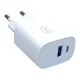 Сетевое зарядное устройство 3Mk Protection FlowPower 30W 1A1C PD 3.0 QC4+, белое