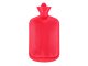 Rubber Hot Water Bottle, Heating Pad, Warmer, Water-Filled Bag 2L, Red
