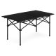 MultiGarden saliekams kempinga galds 95x55 cm, melns