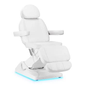 Sillon Luxury elektriskais kosmetoloģiskais krēsls ar 3 motoriem, balts