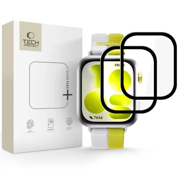 Гибридное защитное стекло Tech-Protect Glass Flex+ для Huawei Watch Fit 5 (2 шт.),...