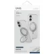 Uniq Swivix 360 Rotating Kickstand vāciņš iPhone 16 telefonam, Transparent