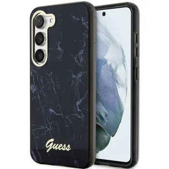 Чехол Guess Marble Collection для Samsung Galaxy S23+ S916 Черный