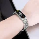 Tech-Protect Nerūsējošā aproce priekš Xiaomi Mi Smart Band 7 / NFC - melna | Stainless bracelet for black