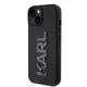 Karl Lagerfeld iPhone 15 vāciņš 3D Logo Glitter, melns