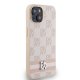 DKNY iPhone 15 Plus / 14 Plus vāciņš Checkered Mono Pattern, rozā