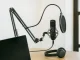 USB Condenser Microphone Kit with Boom Arm Stand and Pop Filter for Streaming, Black