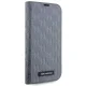 Karl Lagerfeld iPhone 14 Pro чехол-книжка Saffiano Monogram, серебристый