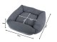 Soft Pet Bed for Dogs and Cats, 50 cm, Navy Blue