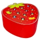Деревянная игра Kruzzel Клубничка с червячками