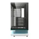 DarkFlash F1 balts ATX datora korpuss ar 6 ventilatoriem