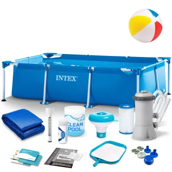 Intex 28270 Frame Pool 220 x 150 x 60 cm, 15-in-1 Set