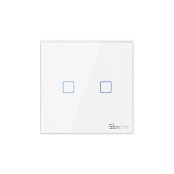 Sonoff Sienas Pieskāriena Viedais Slēdzis (2- kanāli) /WiFi/ 433MHz T2EU2C-RF | Wall Mounted Smart Light Switch