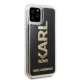 Karl Lagerfeld Glitter Karl Logo vāciņš priekš iPhone 11 Pro 5.8\", Black