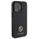 Guess 4G Strass Metal Logo iPhone 13 Pro / 13 vāciņš, melns