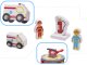LULILO Bērnu Spēļu Rotaļu Koka Ugunsdzēsības Depo | Kids Wooden Toy Fire Station