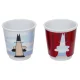Bialetti MINI EXPRESS Set Magritte kafijas komplekts, sarkans