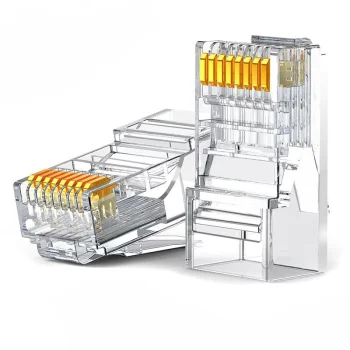 Ugreen 10x соединительный разъем RJ45 8P8C Cat 6 прозрачный (50961)