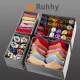 Foldable Drawer Organizers for Underwear, Set of 4, Ruhhy 19914