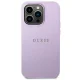 Guess Saffiano Strap vāciņš iPhone 14 Pro, lillā