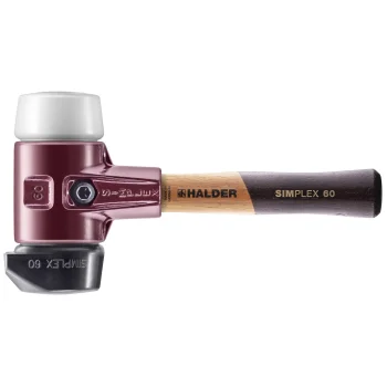 Halder SIMPLEX Soft-Face Mallet 3027.262, 60 mm (Rubber / Superplastic)