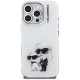 Karl Lagerfeld IML Aquarelle Karl & Choupette & Logo vāciņš iPhone 16 Pro Max telefonam - balts | Phone Case Cover